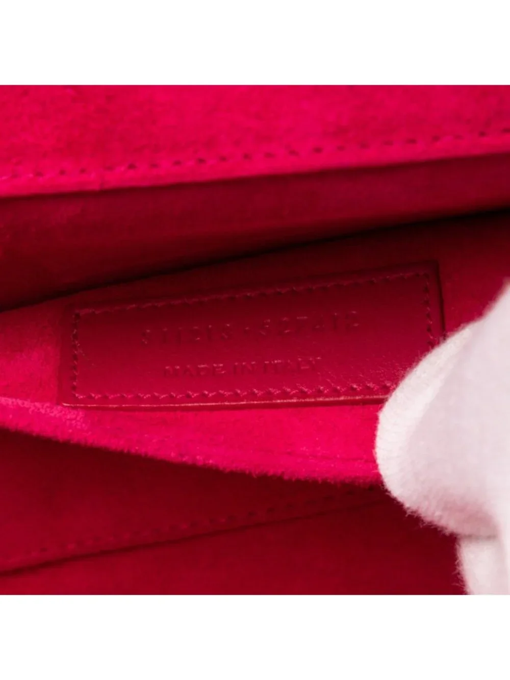 Saint Laurent Ligne-Y Pochette Pink Smooth Leather